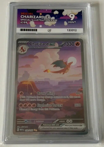 Charizard EX 199/165 (Grade 9 Mint Ace Grading) 151 #133312