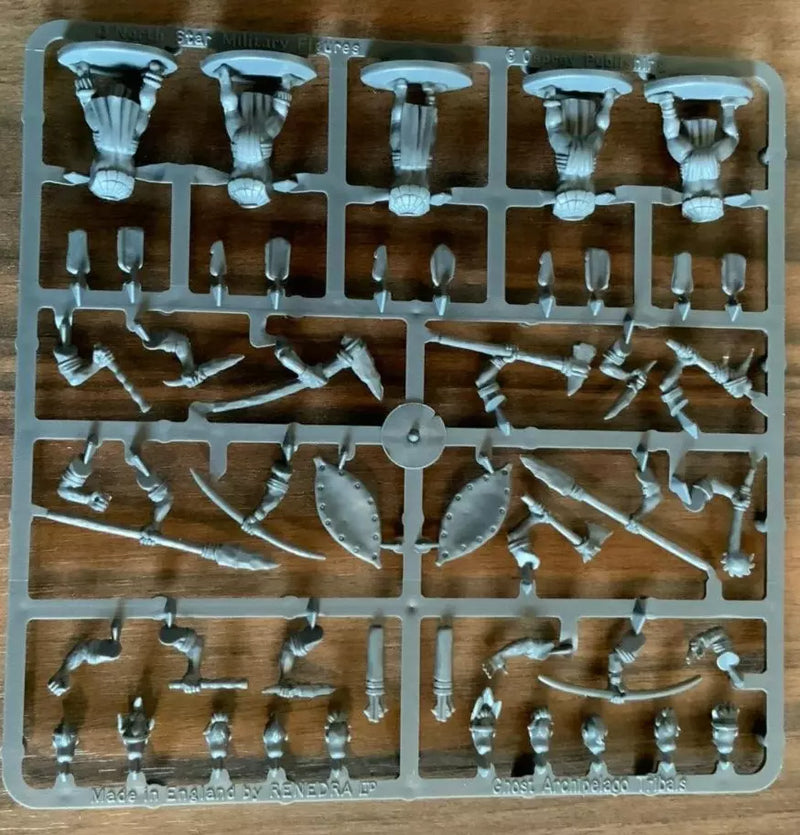 Frostgrave Ghost Archipelago Tribals Sprue + Bases
