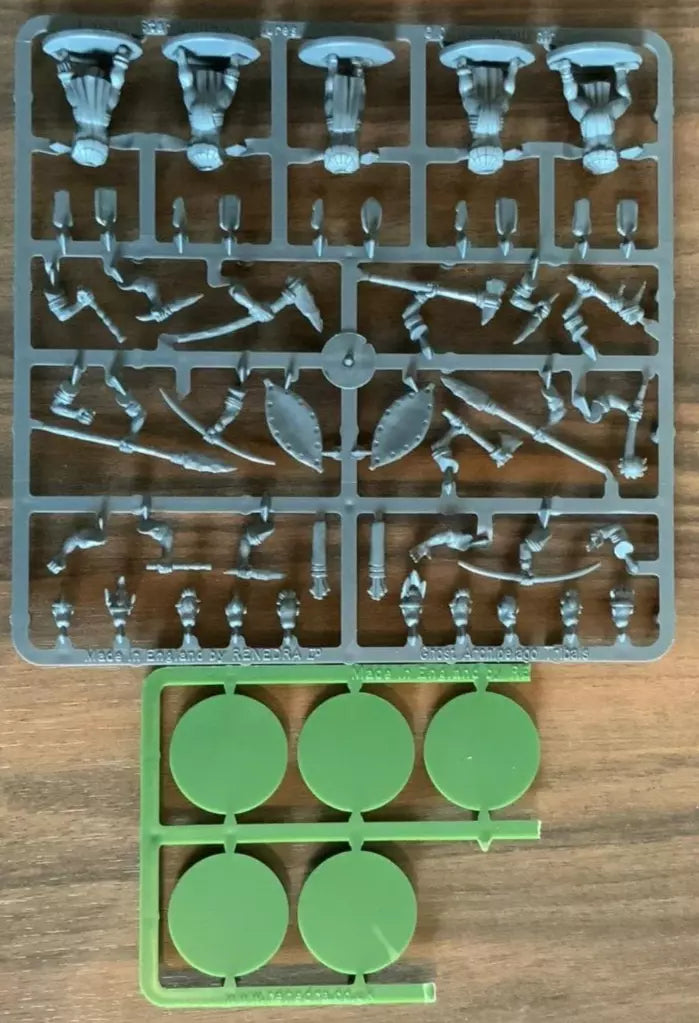 Frostgrave Ghost Archipelago Tribals Sprue + Bases