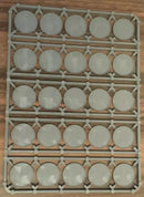 Bolt Action 25x Round 25mm Lipped Bases Sprue
