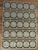 Bolt Action 25x Round 25mm Lipped Bases Sprue