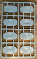 Bolt Action 8x Lipped Pill Lipped Bases 25x50mm Sprue