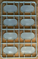 Bolt Action 8x Lipped Pill Lipped Bases 25x50mm Sprue