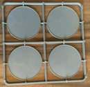 Bolt Action 4x Lipped Round 60mm Bases Sprue