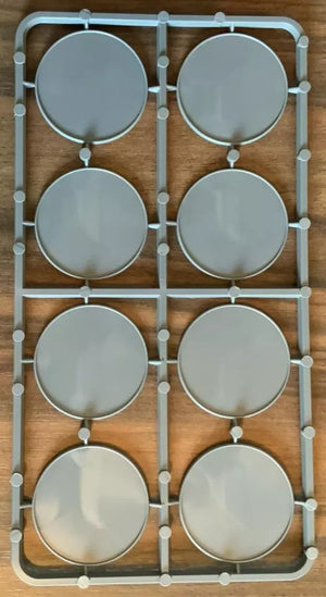Bolt Action 8x Lipped Round 40mm Bases Sprue
