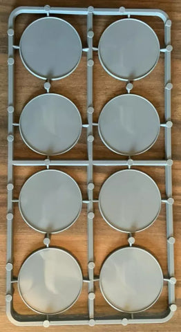 Bolt Action 8x Lipped Round 40mm Bases Sprue