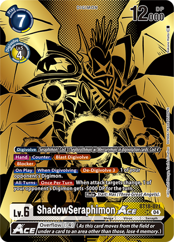 ShadowSeraphimon ACE [BT18-071] (Tamer's Evolution Box -Rise of Digimon-) [Release Special Booster Ver.2.0 Promos]