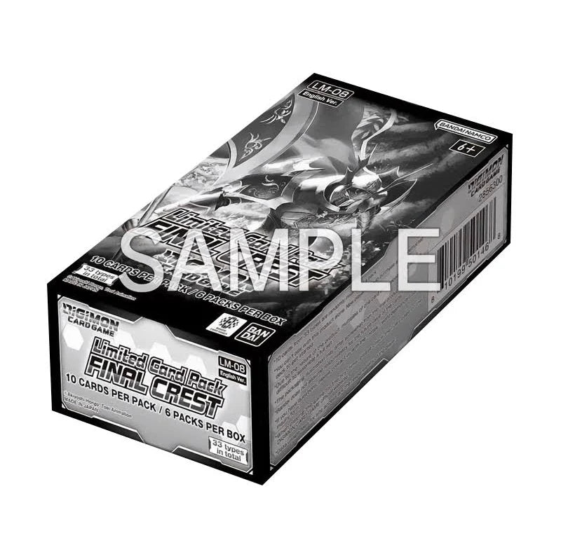 Digimon Limited Card Pack Final Crest booster box packaging.