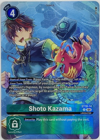Shoto Kazama [ST18-14] (Digimon Liberator Debuggers Set) [Starter Deck: Guardian Vortex]
