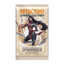 Riftbound League of Legends Spiritforged 14-card booster pack on a white background