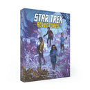 Star Trek Adventures tabletop roleplaying game box shown at a three-quarter angle on a plain white background.