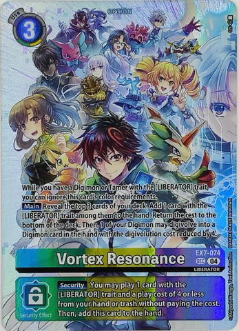 Vortex Resonance [EX7-074] (Digimon Liberator Debuggers Set) [Digimon LIBERATOR]