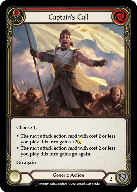 Captain's Call (Red) [U-MON260-RF] Unlimited Rainbow Foil