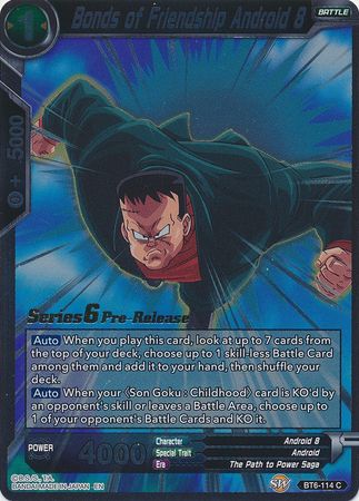 Bonds of Friendship Android 8 (Destroyer Kings) [BT6-114_PR]