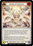 Herald of Protection (Red) [MON014-RF] 1st Edition Rainbow Foil