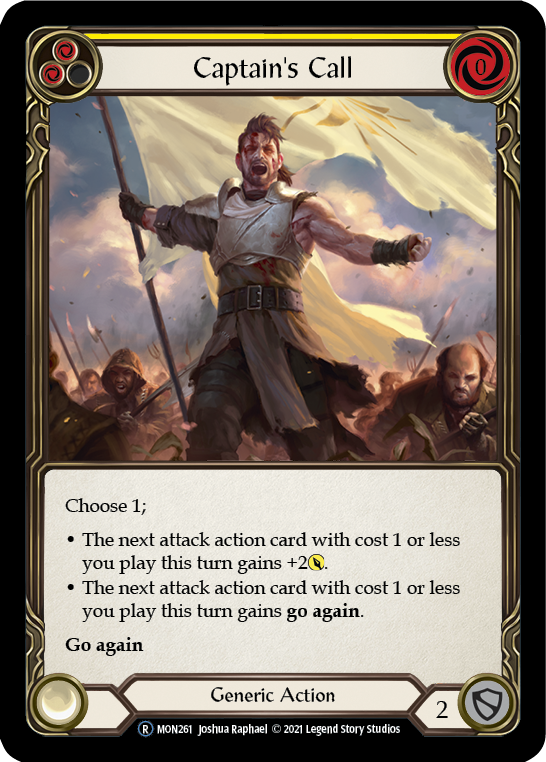 Captain's Call (Yellow) [U-MON261-RF] Unlimited Rainbow Foil