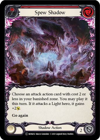 Spew Shadow (Red) [U-MON212-RF] Unlimited Rainbow Foil