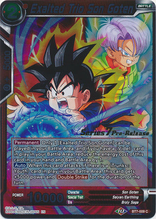 Exalted Trio Son Goten (Assault of the Saiyans) [BT7-009_PR]