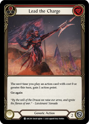 Lead the Charge (Red) [U-ARC209] Unlimited Rainbow Foil