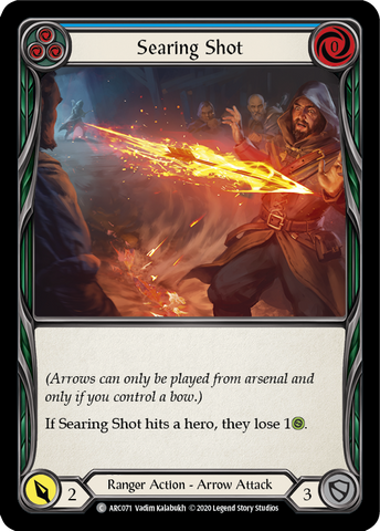 Searing Shot (Blue) [U-ARC071] Unlimited Rainbow Foil
