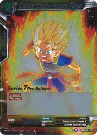 Cabba, Undisguised Rage (Assault of the Saiyans) [BT7-081_PR]