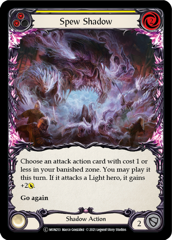 Spew Shadow (Yellow) [U-MON213-RF] Unlimited Rainbow Foil