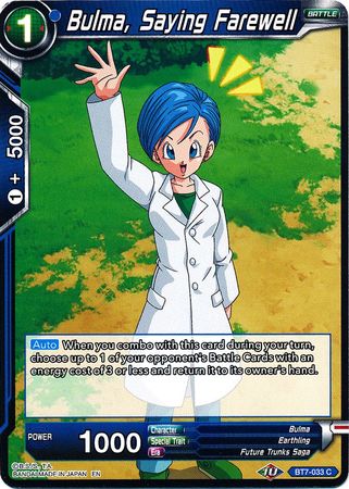 Bulma, Saying Farewell [BT7-033]