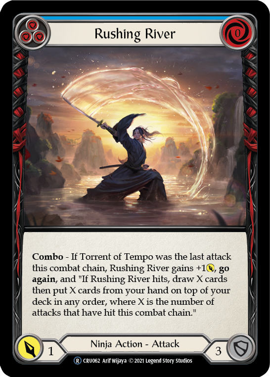 Rushing River (Blue) [U-CRU062-RF] Unlimited Rainbow Foil