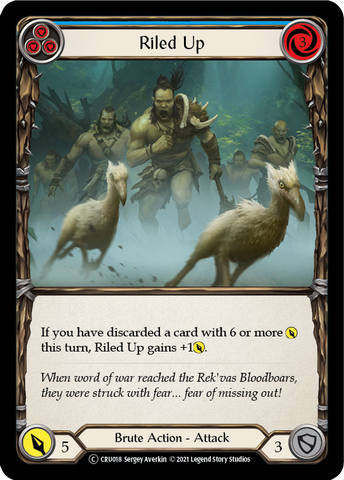 Riled Up (Blue) [U-CRU018-RF] Unlimited Rainbow Foil