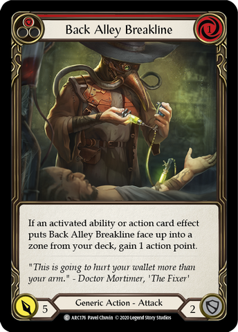 Back Alley Breakline (Red) [U-ARC176] Unlimited Rainbow Foil