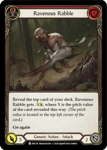 Ravenous Rabble (Red) [U-ARC191] Unlimited Normal