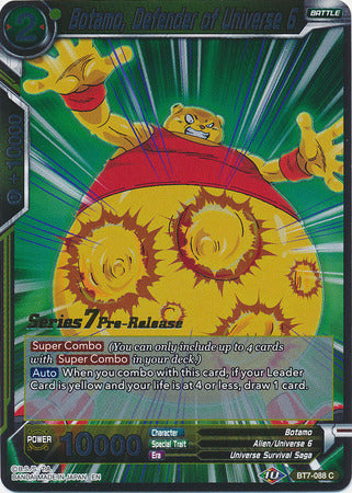 Botamo, Defender of Universe 6 (Assault of the Saiyans) [BT7-088_PR]