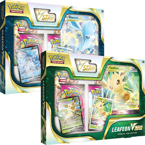 Leafeon VSTAR and Glaceon VSTAR Special Collections - Bundle of 2