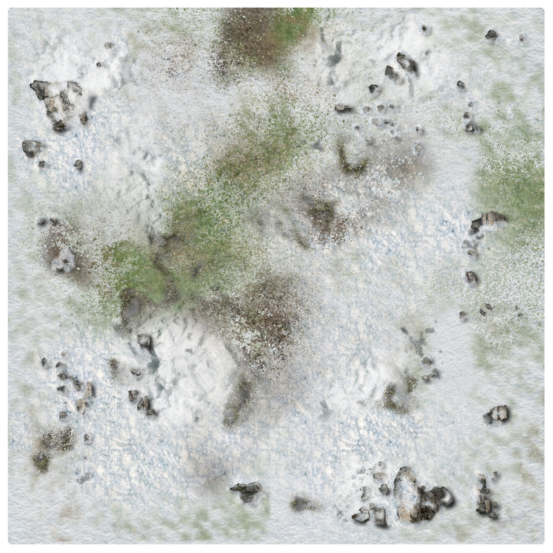 Winter Snowscape Gaming Mat 3' x 3'