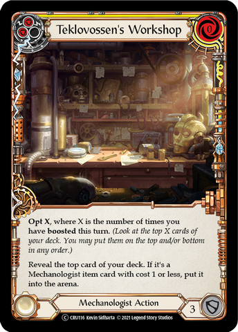 Teklovossen's Workshop (Yellow) [U-CRU116-RF] Unlimited Rainbow Foil
