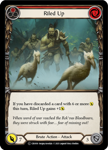 Riled Up (Red) [U-CRU016-RF] Unlimited Rainbow Foil