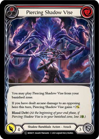 Piercing Shadow Vise (Red) [U-MON171-RF] Unlimited Rainbow Foil