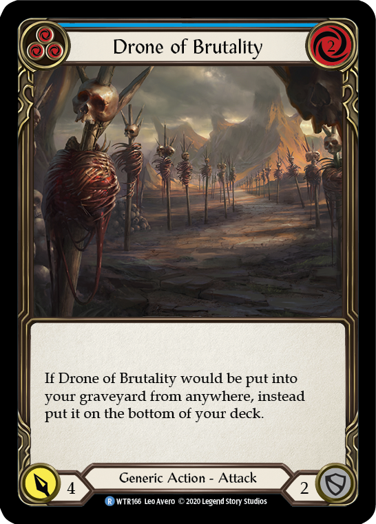 Drone of Brutality (Blue) [WTR166] Unlimited Rainbow Foil