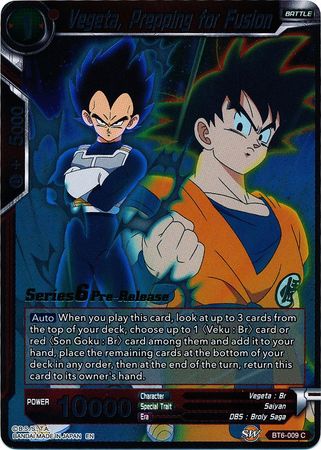 Vegeta, Prepping for Fusion (Destroyer Kings) [BT6-009_PR]