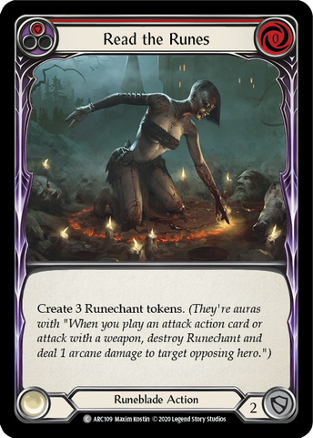 Read the Runes (Red) [U-ARC109] Unlimited Rainbow Foil