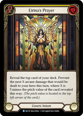 Eirina's Prayer (Yellow) [U-ARC174] Unlimited Rainbow Foil