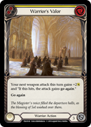 Warrior's Valor (Yellow) [TEA018-R] 1st Edition Normal