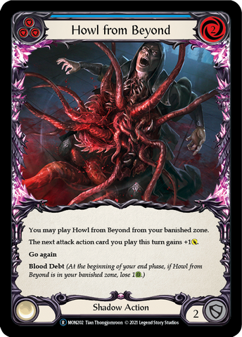 Howl from Beyond (Blue) [U-MON202-RF] Unlimited Rainbow Foil