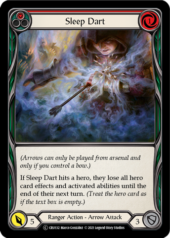 Sleep Dart (Red) [U-CRU132-RF] Unlimited Rainbow Foil