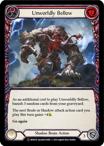 Unworldly Bellow (Red) [U-MON150-RF] Unlimited Rainbow Foil