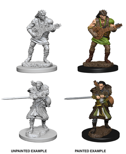 Nolzur's Marvelous Unpainted Miniatures 2x Male Human Bard