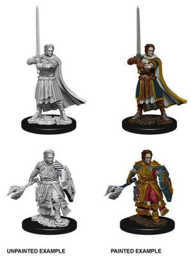 Nolzur's Marvelous Unpainted Miniatures 2x Male Human Cleric