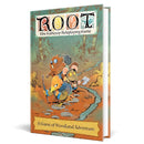 Cover of the 'Root RPG: Core Rulebook' featuring illustrated characters and a fantasy landscape.