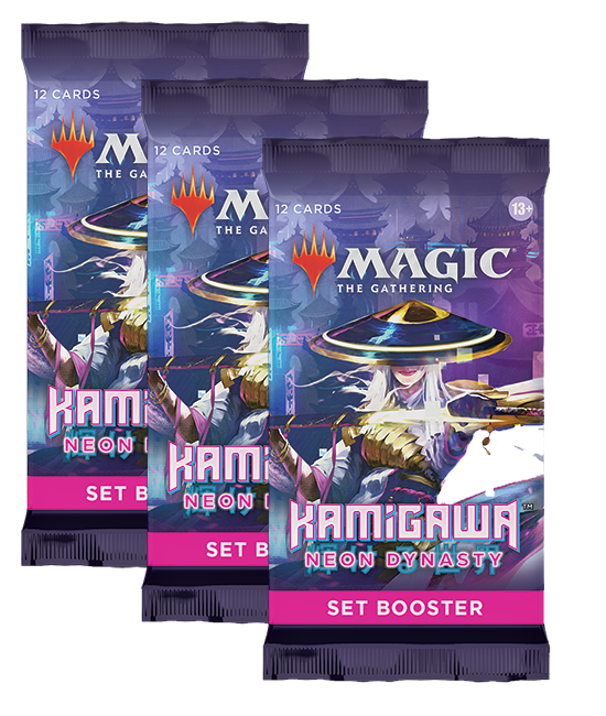 3x Kamigawa: Neon Dynasty - Set Booster Pack